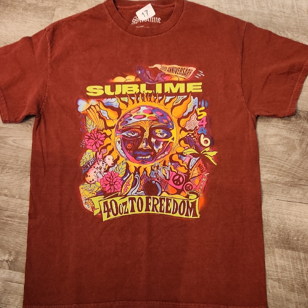 Rust Colored SUBLIME Graphic T-Shirt NWOT